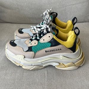 Balenciaga Multicolor Triple S Sneakers Shoes